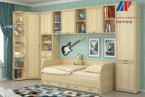 Модульная детская Карина 7 ясень асахи